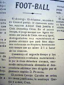 Recorte del peridico La Opinin 26 julio 1923