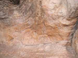 Pinturas naturalistas en Los Grajos I [Yacimientos Cieza]