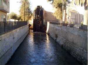 Acequia Mayor Aljufia en La ora (Murcia)