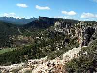 Cabecera del Barranco Hondares (Moratalla), uno de los pocos ejemplos murcianos de rocas originadas en el estrecho Norbtico durante el Mioceno medio