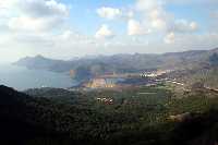 Bahia de Porman y sierras litorales Este de Cartagena desde Monte Cenizas