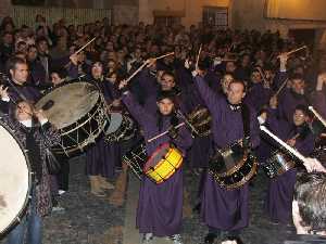 Instantes previos a la tamborada 2005 Jumilla