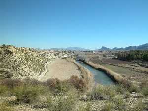 El río Segura en la vega alta de su cuenca murciana. Cuenca del Segura