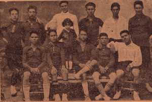 Equipo del Cehegn que inaugur el primer campo de ftbol en 1924