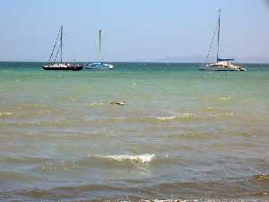 Vista del Mar Menor en las cercanas de Rame 