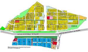 Plano del Polgono Industrial Oeste 