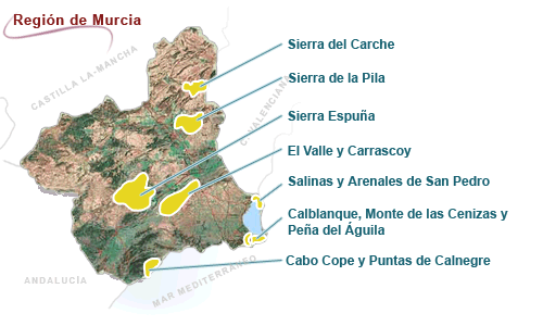 Mapa Parques Regionales