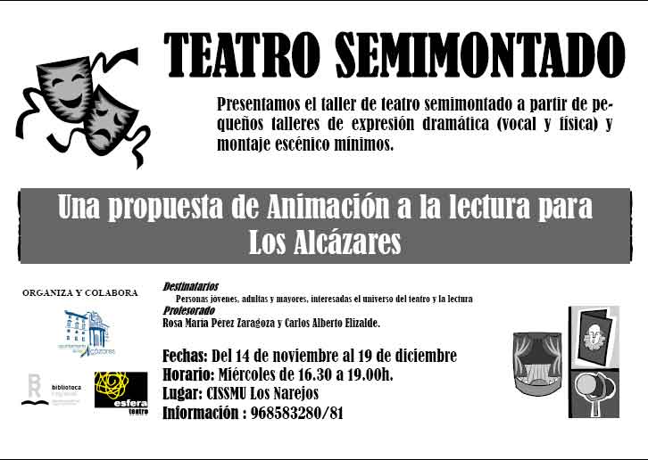cartel taller de teatro. 