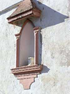 Hornacina en fachada 