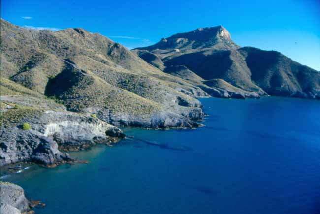 Vista del litoral del Parque Natural de Calblanque