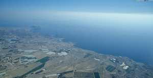 Figura 2. Vista aérea de una porción de litoral perteneciente al primer sector
