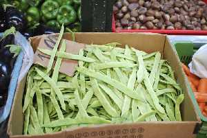 Judas verdes en el mercado 