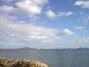 Mar Menor, zona de pesca de magres en la Regin de Murcia  