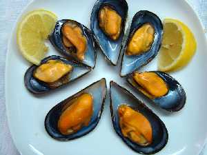 Mejillones al vapor