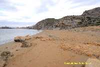Figura 1. Playa Amarilla, alargada playa de arena fina