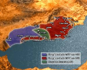 Mapa de la Conquista del Reino de Granada