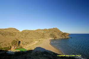 Figura 14. La playa de Calnegre es la ltima cala de la sierra