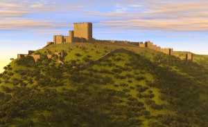 Reconstruccin del poblado y el castillo de Jumilla