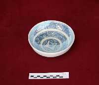 Blue on white bowl