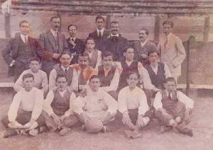 Jugadores del Murcia Foot Ball Club en 1909 [Murcia Foot Ball Club]