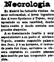 El fallecimiento de lvaro Spottorno recogido por la prensa de Cartagena