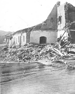 Imagen de una de las casas destruidas por las aguas
