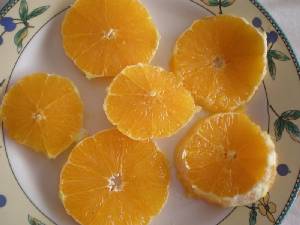 Naranja en rodajas