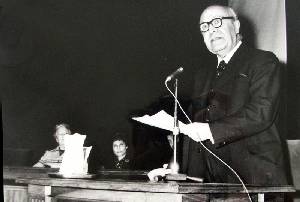 Lorenzo Guardiola, junto a Maria Aull y Carmen Conde