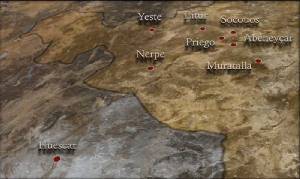 Territorios de la orden de Santiago en la zona noroeste confirmados por el infante Alfonso futuro Rey Sabio