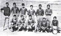 Jugadores del C.D. Minerva a principios de la dcada de 1960