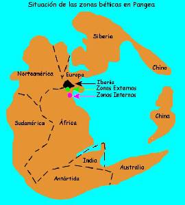 Figura 2: Reconstruccin paleogeogrfica de la Tierra durante el Prmico. Basada en las reconstrucciones existentes en la bibliografa recomendada