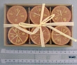 velas con forma de fruta