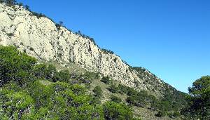 Relieves calizos del Eoceno del sur de la sierra del Carche