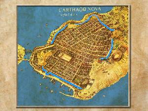 Trazado de la muralla romana de Carthago Nova [Carthago Nova]