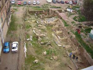 Excavaciones en el foro de Cartagena 