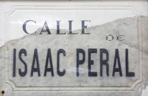 Placa de la calle Isaac Peral
