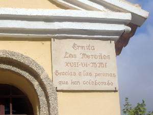 Inscripcin en la Fachada de la Ermita 