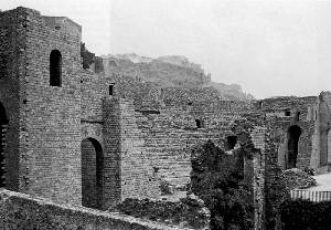 Vista exterior del teatro romano de Sagunto