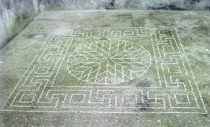 Mosaico romano de la catedral antigua de Cartagena