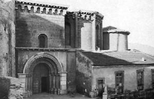 Fachada oriental en los aos 30, catedral antigua de Cartagena