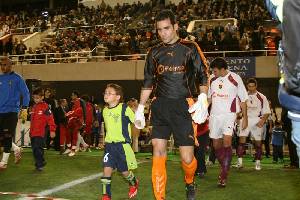 Juanmi con la Seleccin Absoluta de Ftbol de Murcia ante Guinea Ecuatorial 2007 