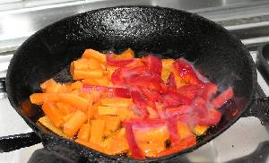 Pimiento y zanahoria 