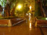 Santo Domingo Bajo la lluvia