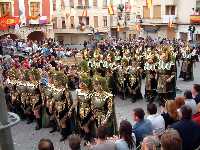 Espectacular desfile de moros y cristianos de Abanilla