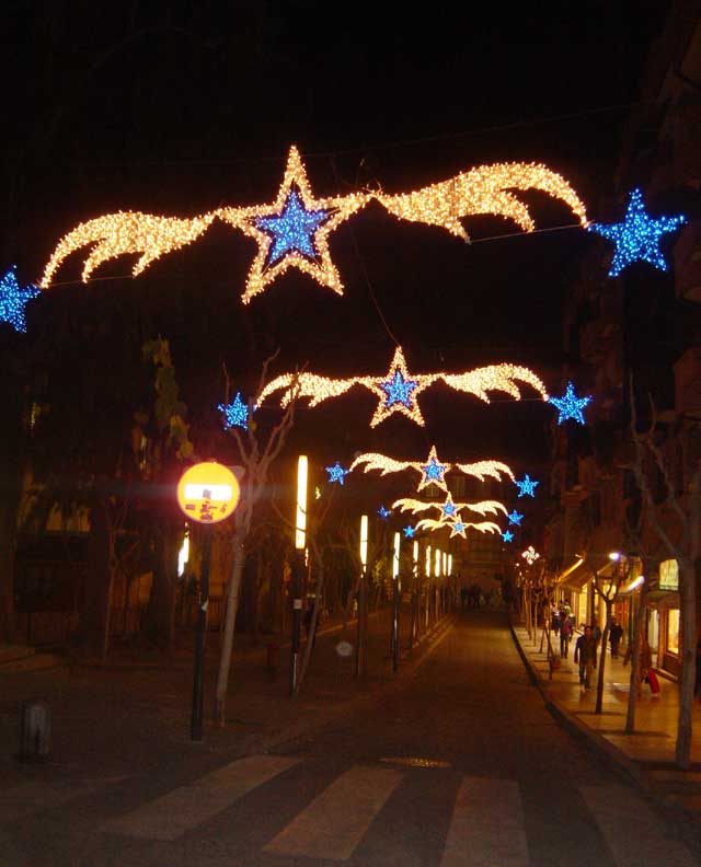 Comienza el encendido de las luces navideas en la Ciudad de Murcia