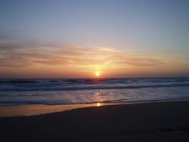 La Manga, amanecer en el Mediterrneo