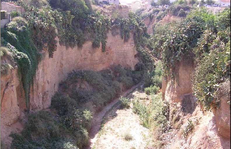 Barranco de Librilla desde el Puente 