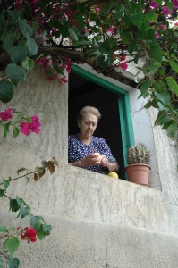 Labores de hogar en la tpica casa de la huerta murciana